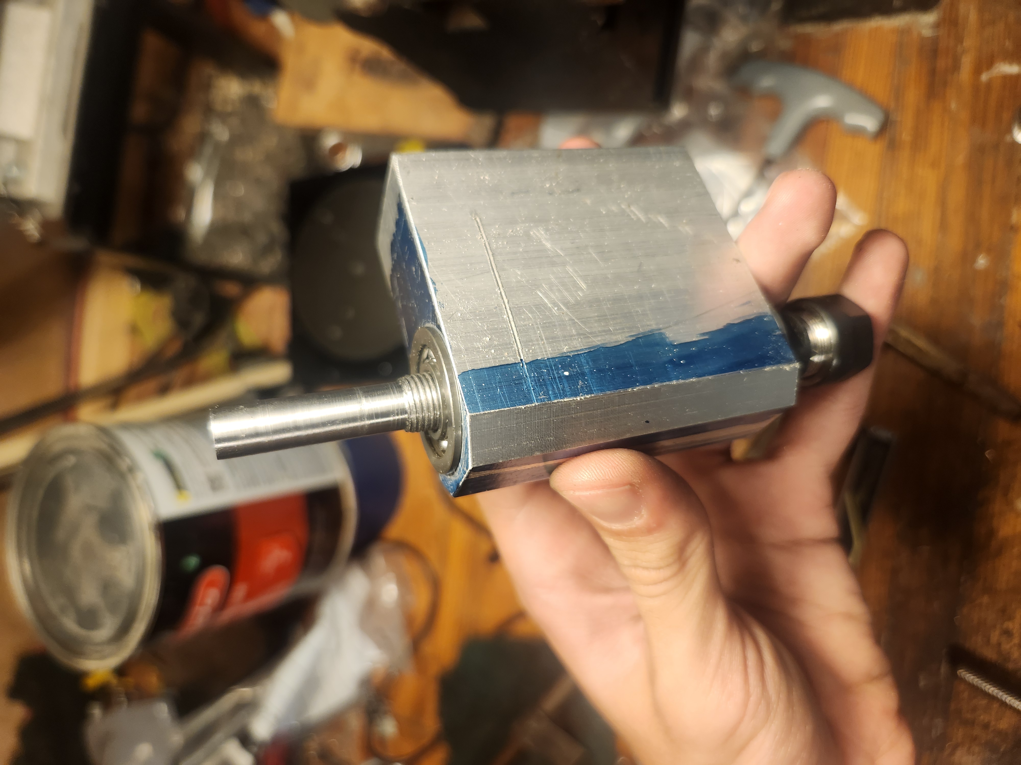 Cutting bearing seats and drilling main hole